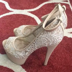 6 inch blush heels